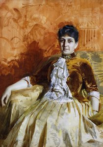 Portret Lisen Lamm, 1885 autorstwa Anders Leonard Zorn