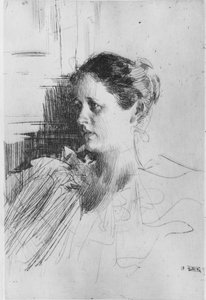 Portret pani Charles Nagel autorstwa Anders Leonard Zorn