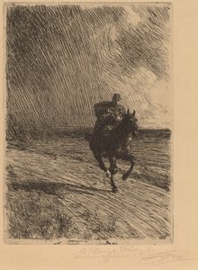 Burza Burza, 1891. autorstwa Anders Leonard Zorn