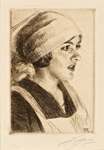 Studium kobiety autorstwa Anders Leonard Zorn