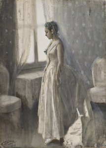 Panna Młoda, 1886 autorstwa Anders Leonard Zorn