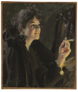 Dziewczyna z papierosem autorstwa Anders Leonard Zorn
