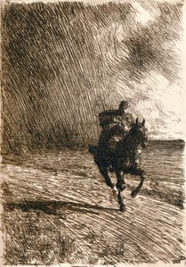 Burza, 1891 autorstwa Anders Leonard Zorn