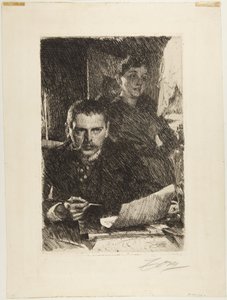 Zorn i jego żona autorstwa Anders Leonard Zorn