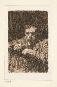 Malarz-wytrawiacz (autoportret) autorstwa Anders Leonard Zorn