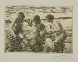 Pod prąd autorstwa Anders Leonard Zorn