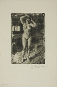 Anna robi swoje włosy autorstwa Anders Leonard Zorn