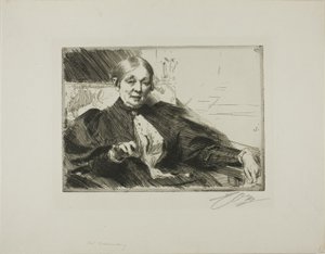 Anna Wallenberg autorstwa Anders Leonard Zorn
