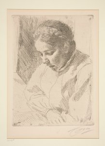 Na modlitwie autorstwa Anders Leonard Zorn