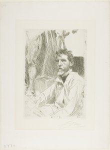 August Saint Gaudens I autorstwa Anders Leonard Zorn