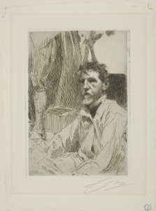 August Saint Gaudens I autorstwa Anders Leonard Zorn