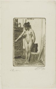 Przed piecem autorstwa Anders Leonard Zorn