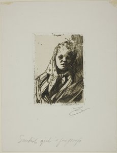 Dalecarlian Chłopka autorstwa Anders Leonard Zorn