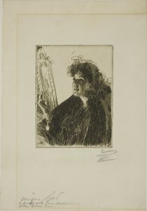Dziewczyna z papierosem I autorstwa Anders Leonard Zorn