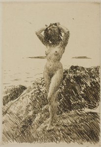 Hårtång (wieniec z wodorostów) autorstwa Anders Zorn