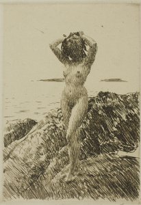 Hårtång (wieniec z wodorostów) autorstwa Anders Leonard Zorn