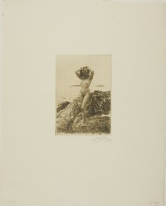 Hårtång (wieniec z drzewa morskiego) autorstwa Anders Leonard Zorn