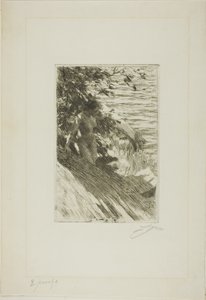 "La Grande Baigneuse" - Wielki Kąpiący autorstwa Anders Leonard Zorn