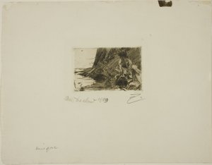 "La Petite Baigneuse" - Mały Kąpiący się autorstwa Anders Leonard Zorn