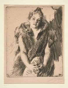 Maja Von Heijne (Monc Ljunglor) autorstwa Anders Leonard Zorn