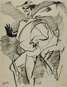 Człowiek z koniem autorstwa Anders Zorn