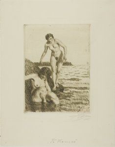 Na wyspie Hemsö autorstwa Anders Leonard Zorn