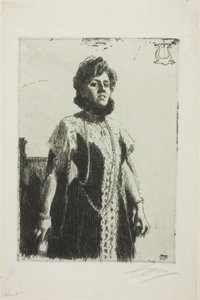 Oxenstierna (Pani Aurore Klintberg z domu Oxenstierna, Cała długość) autorstwa Anders Leonard Zorn