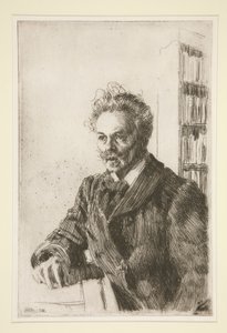 Portret Augusta Strindberga autorstwa Anders Leonard Zorn