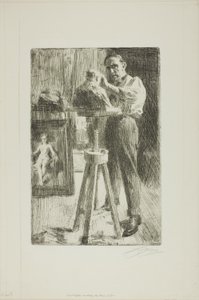 Książę Paweł Troubetzkoy I (cała długość) autorstwa Anders Leonard Zorn