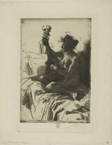 Pamiątka lub Gitara autorstwa Anders Leonard Zorn