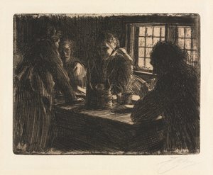 Pokojówka panny młodej autorstwa Anders Leonard Zorn