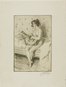 Gitarzysta autorstwa Anders Leonard Zorn
