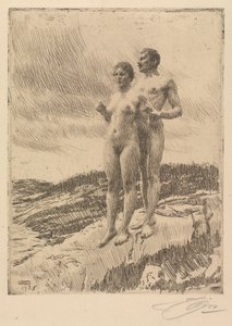 Dwójka autorstwa Anders Leonard Zorn