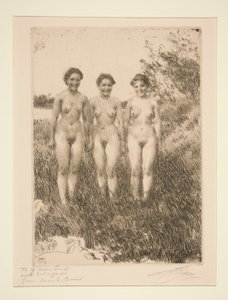 Trzy siostry autorstwa Anders Leonard Zorn