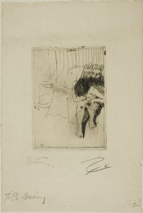 Zmęczona Modelka autorstwa Anders Leonard Zorn