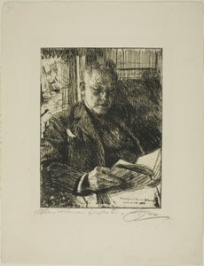 Towarzysz Podróży (Pan Ch. Deering) autorstwa Anders Leonard Zorn