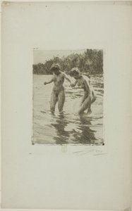 Dwóch Kąpiących się autorstwa Anders Leonard Zorn