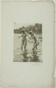 Dwóch Kąpiących się autorstwa Anders Leonard Zorn