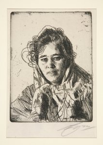 Młoda dziewczyna z Mory (Krakberg autorstwa Anders Leonard Zorn