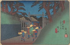 Stacja Fukushima, ca. 1837., ca. 1837. autorstwa Ando Hiroshige