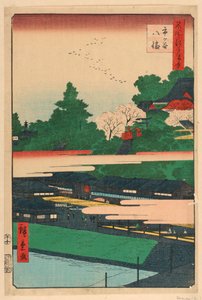 Ichigaya Hachiman z serii 100 widoków Edo autorstwa Ando Hiroshige
