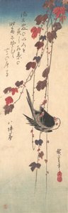 Sikora długoogoniasta na bluszczu jesiennym, ca. 1835., ca. 1835. autorstwa Ando Hiroshige