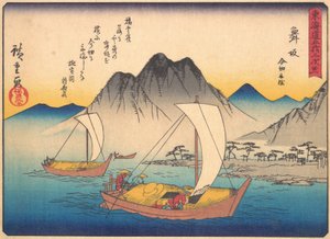 Maisaka z serii Pięćdziesiąt trzy stacje drogi Tokaido, początek XX wieku. autorstwa Ando Hiroshige