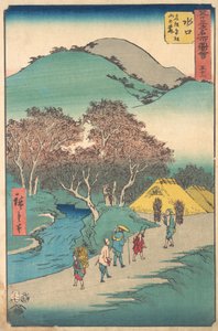 Mizuguchi, 1855. , 1855. autorstwa Ando Hiroshige
