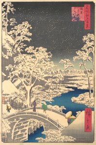 Ochanomizu, prawdopodobnie koniec XIX wieku., prawdopodobnie koniec XIX wieku. autorstwa Ando Hiroshige