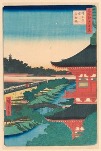 Pagoda świątyni Zojoji, Akabane (Zojoji-to, Akabane) Z serii Sto widoków Edo autorstwa Ando Hiroshige