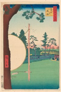 Takata Riding Grounds (Takata-no-baba) z serii Sto słynnych widoków Edo autorstwa Ando Hiroshige