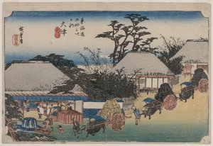 Pięćdziesiąt trzy stacje Tokaido: Otsu, 1833-1834.