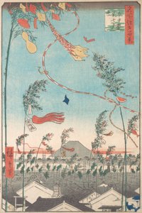 Festiwal Tanabata z cyklu Sto słynnych widoków Edo, 1857., 1857. autorstwa Ando Hiroshige