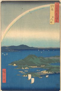 Tsushima Kaigan Yubare, trzeci miesiąc smoka, rok 1856., trzeci miesiąc smoka, rok 1856. autorstwa Ando Hiroshige